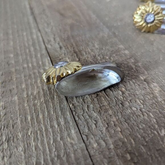 Vintage Oneida Sunflower Knife Rest / Holder — Silver-Plated Tableware Decor 10 - Picture 7 of 7